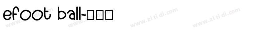 efoot ball字体转换